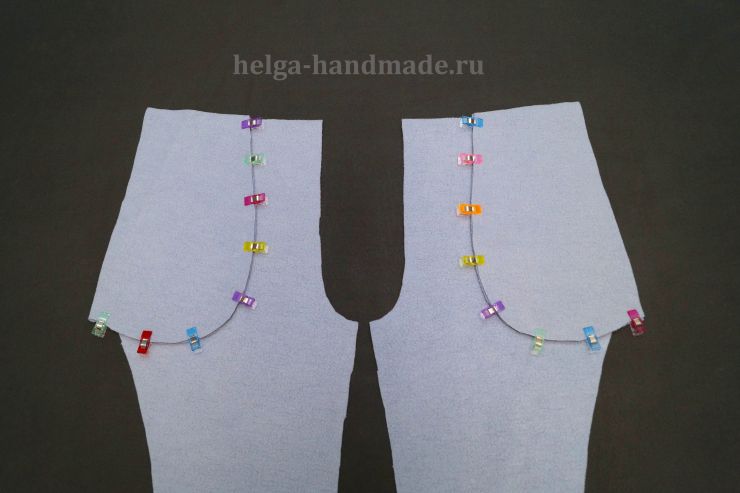 Шью карман с подрезным бочком