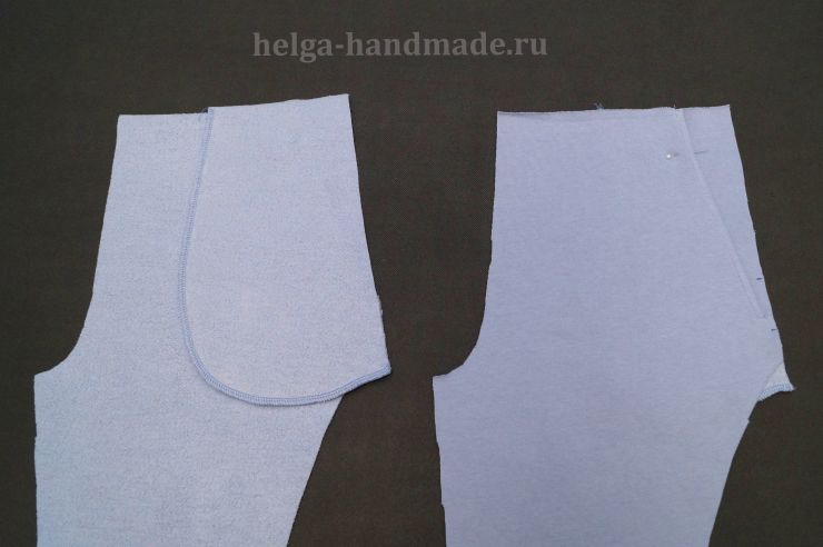 Намечаем место для закрепки на вхрде в карман