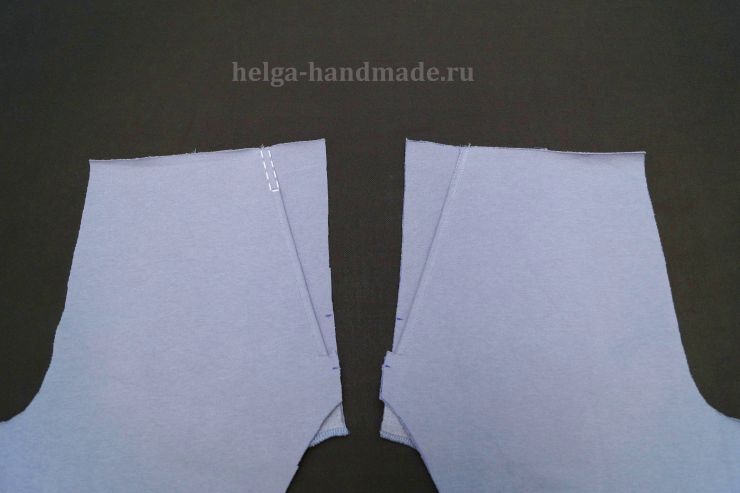 Настрачиваем край кармана