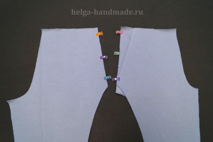 Обметываем боковые срезы