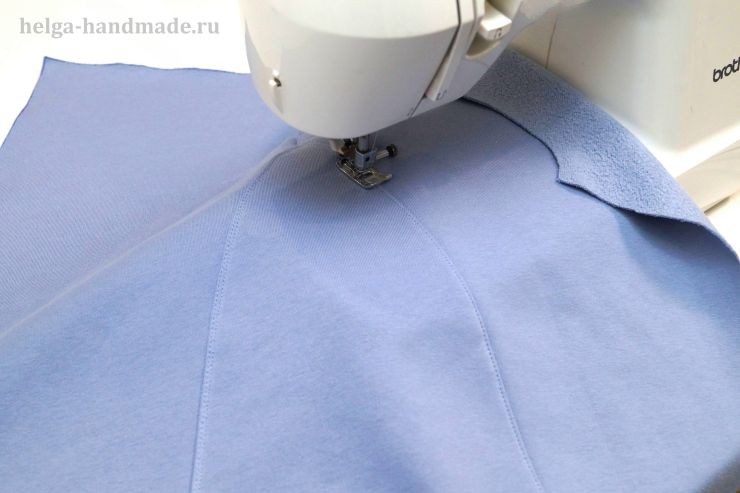 Отстрачиваем шов вставки