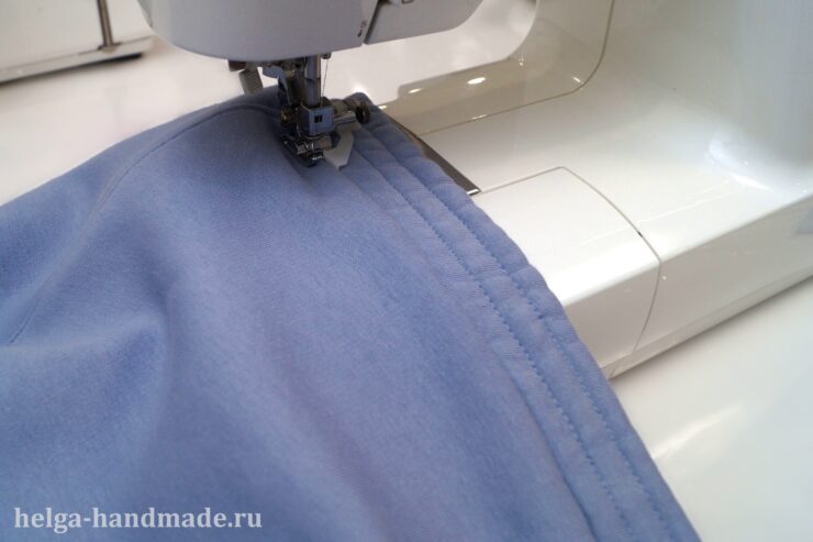 Притачной пояс на резинке