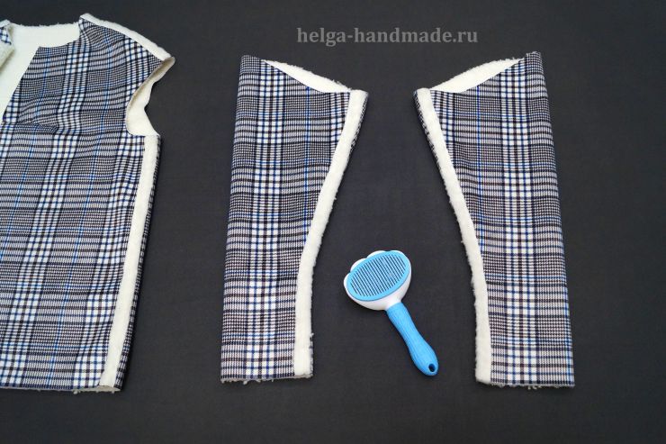 Мех на припусках вычесываем пуходеркой