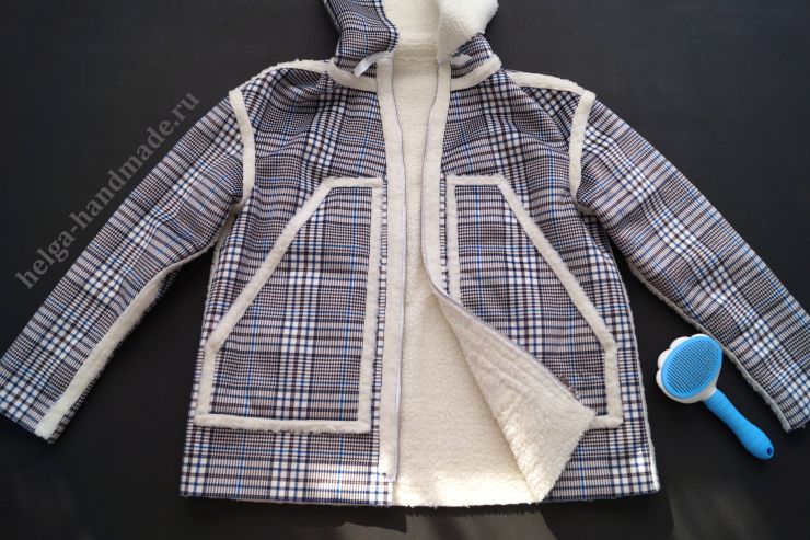 Шью курту-пальто-дубленку на меху