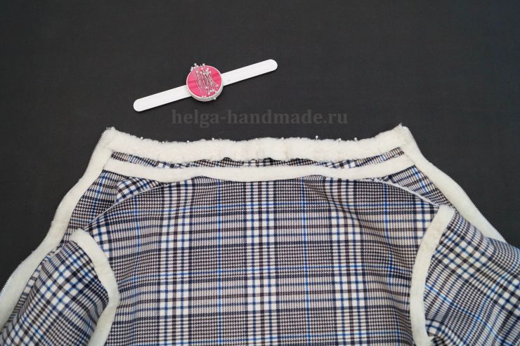 Обработка воротника-стойки на дубленке