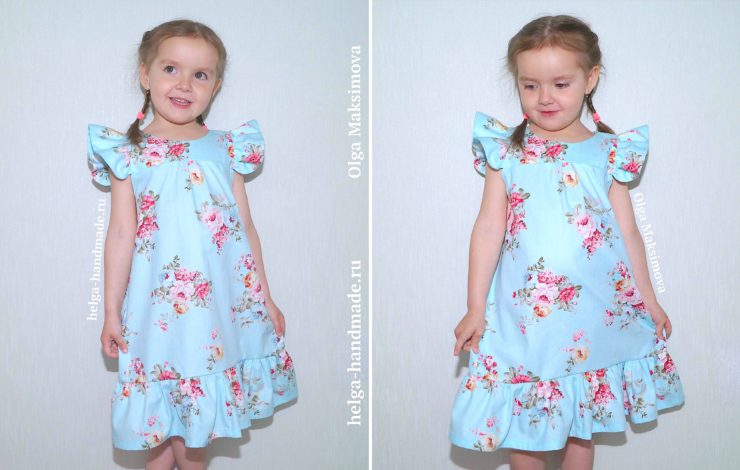 Сшить платье с крылышками для девочки своими руками: выкройка, схемы и описание