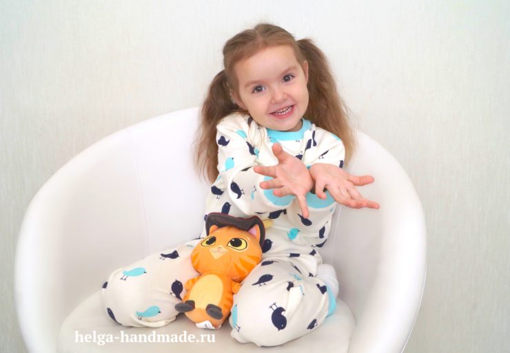 Слитная пижама на ребенка 3 года сшить