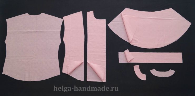 Выкройка блузки с объемными рукавами