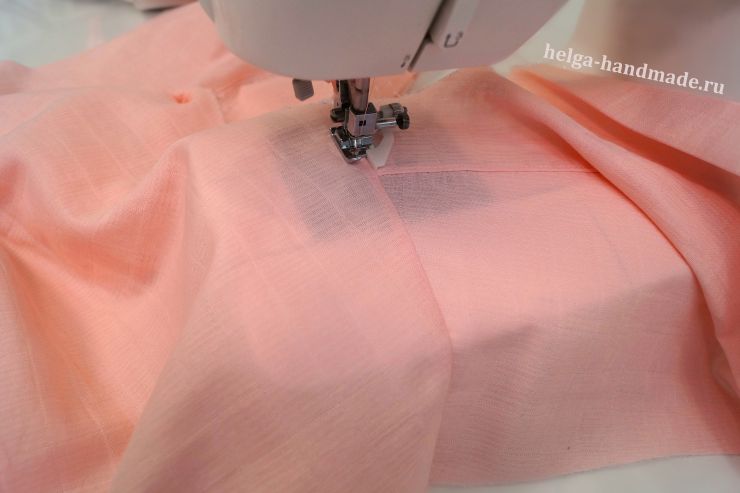 Прокладываем отделочную строчку