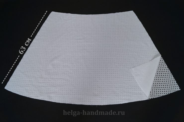 Кроим юбку для платья