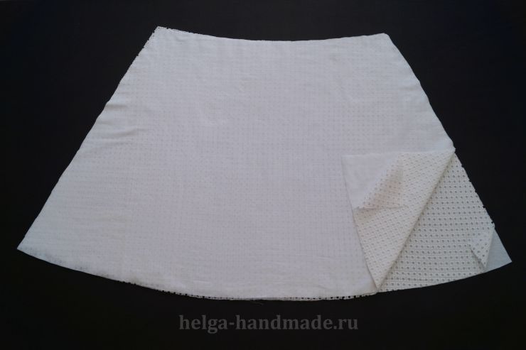 Кроим юбку для платья
